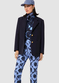 Valentin midnight blue tailored wool jacket
