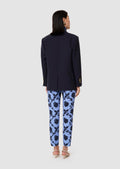 Valentin midnight blue tailored wool jacket