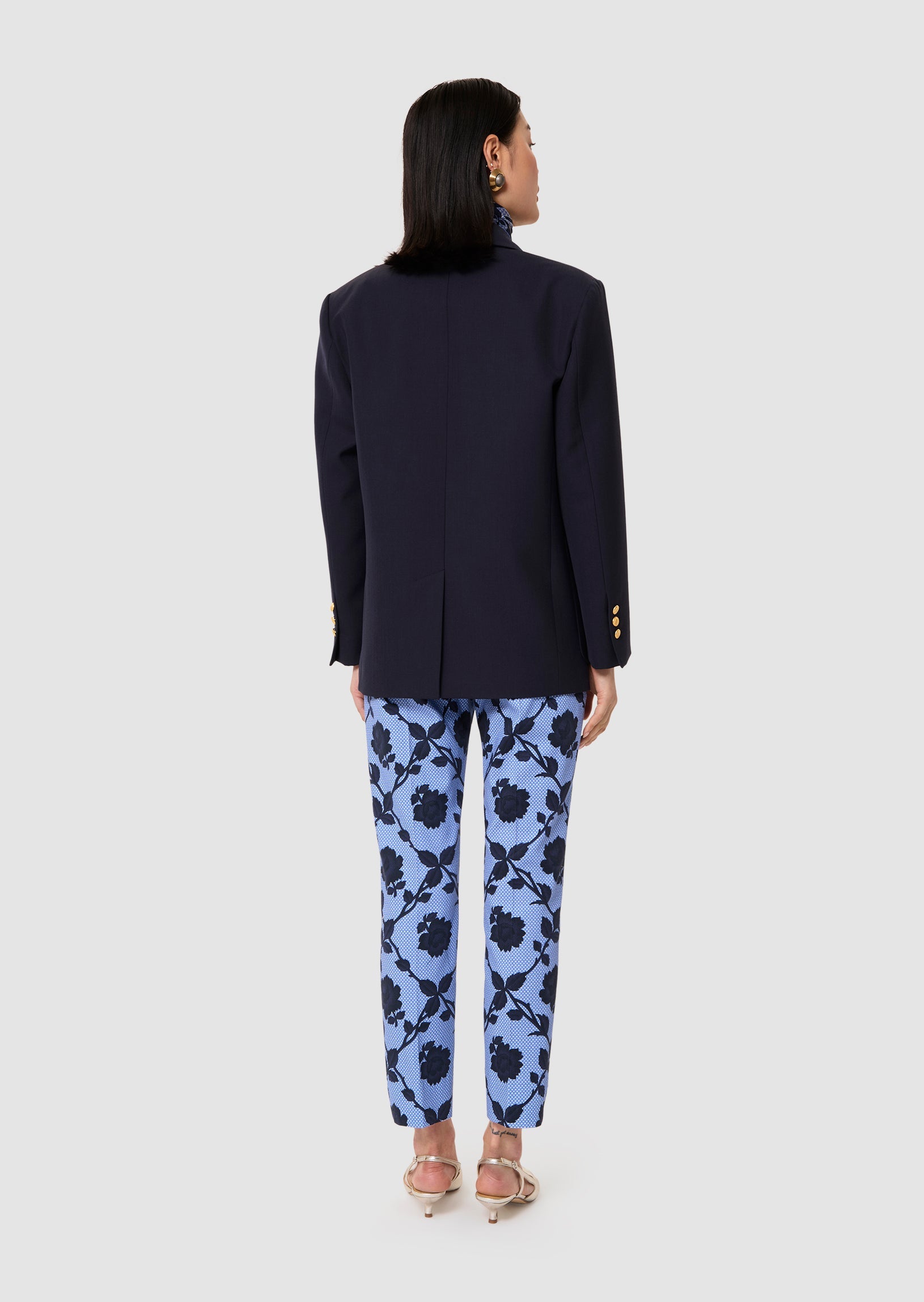Valentin midnight blue tailored wool jacket