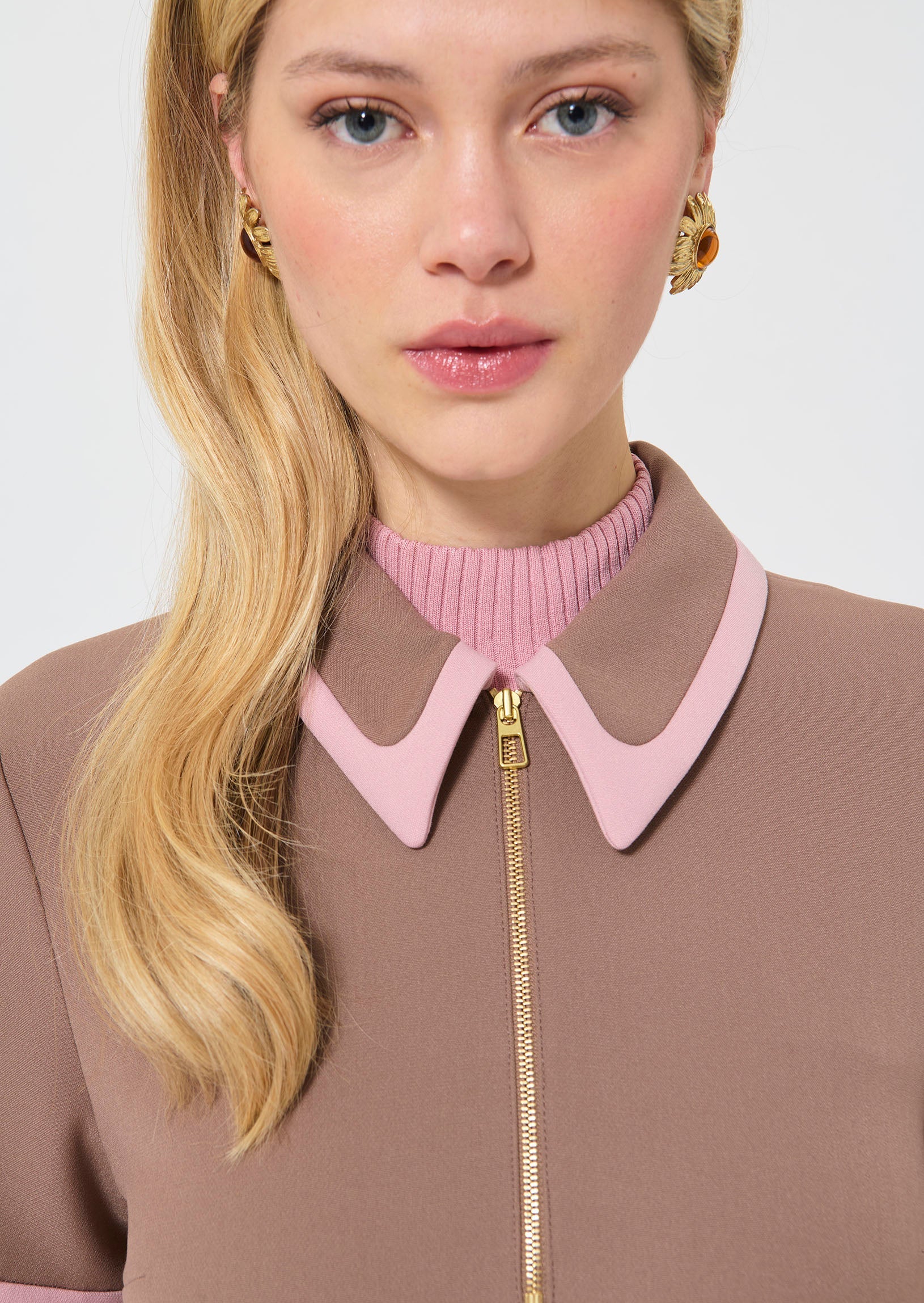 Rubina  taupe dress Tara Jarmon