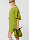 Sally bag green duchess satin Tara Jarmon