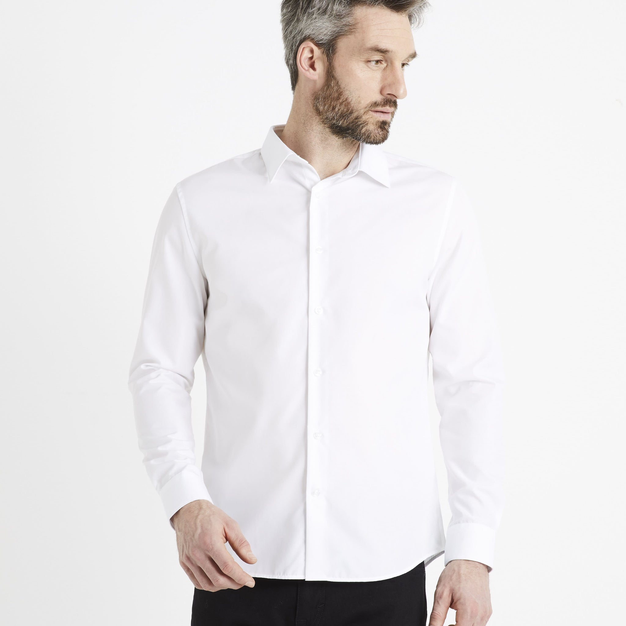 Varegu White Long Sleeves Shirt Celio