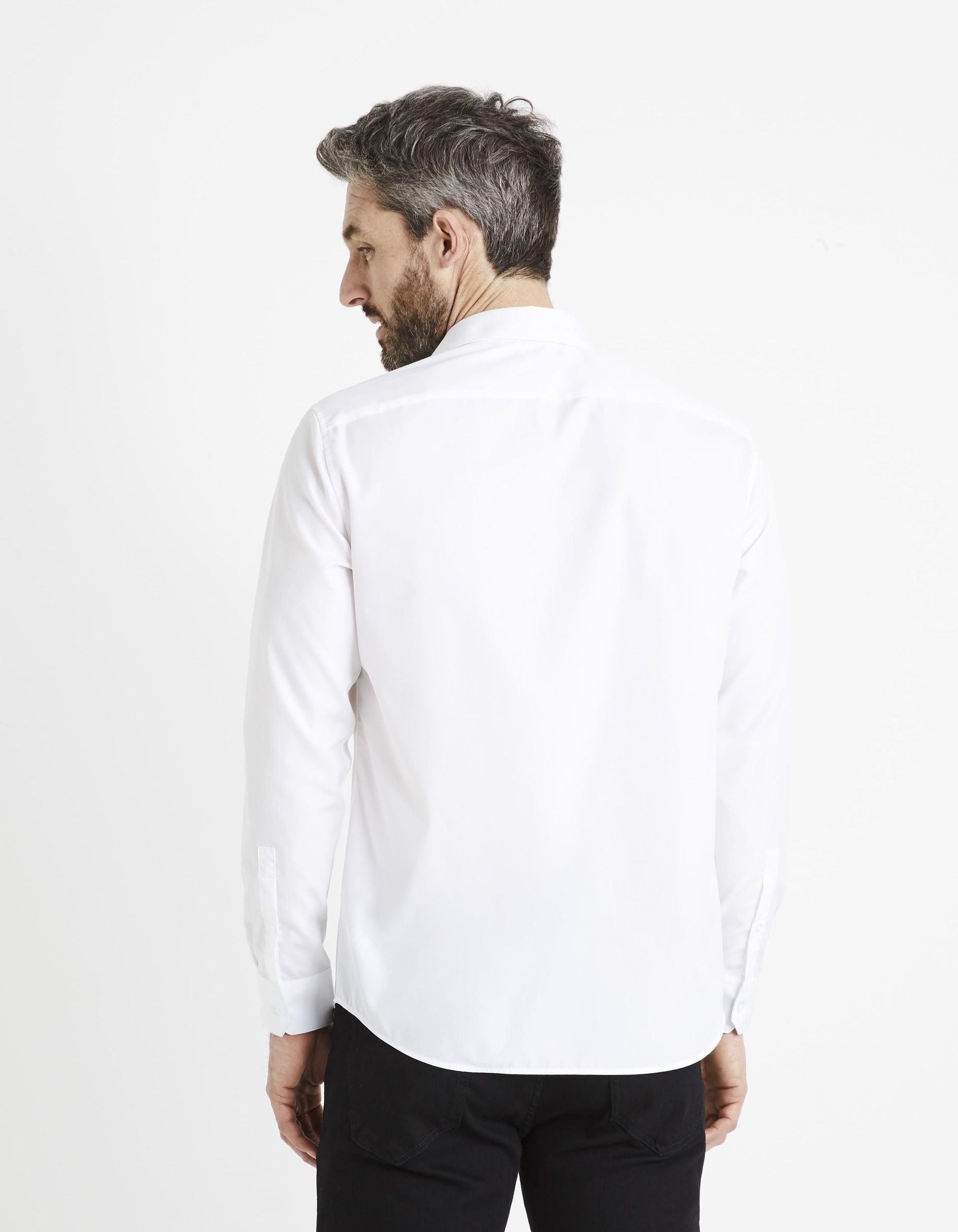 Varegu White Long Sleeves Shirt Celio