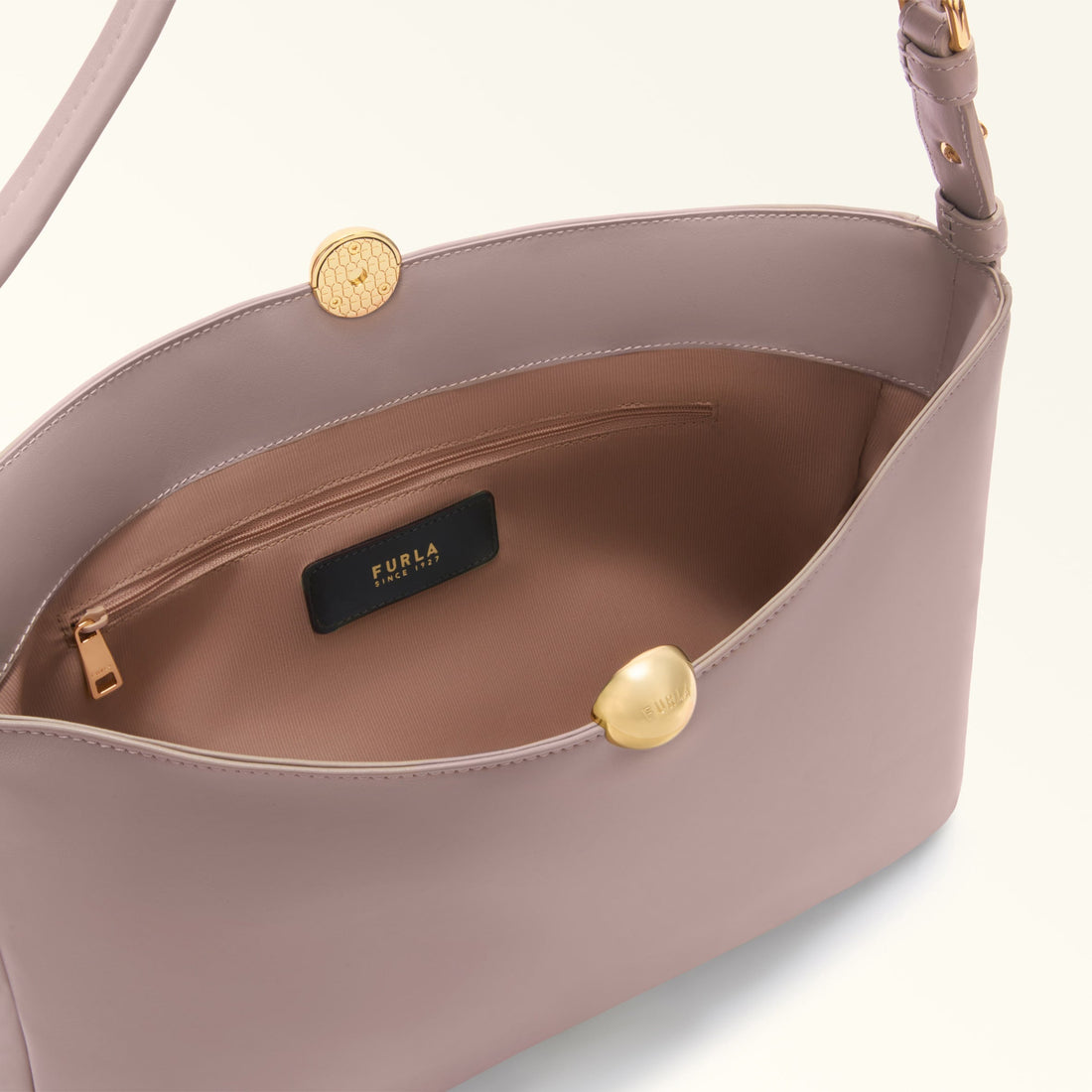 FURLA SFERA SOFT SHOULDER BAG MAUVE