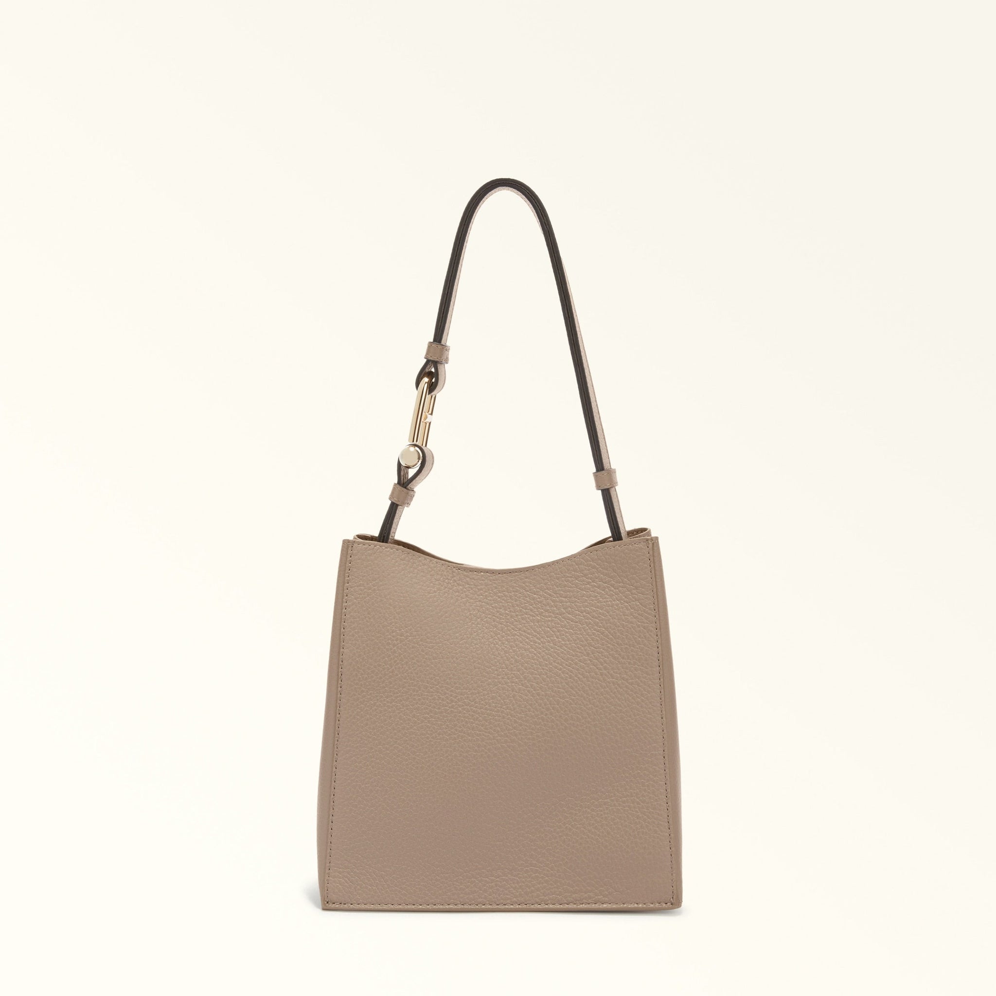 FURLA NUVOLA BUCKET BAG STUCCO GRAY