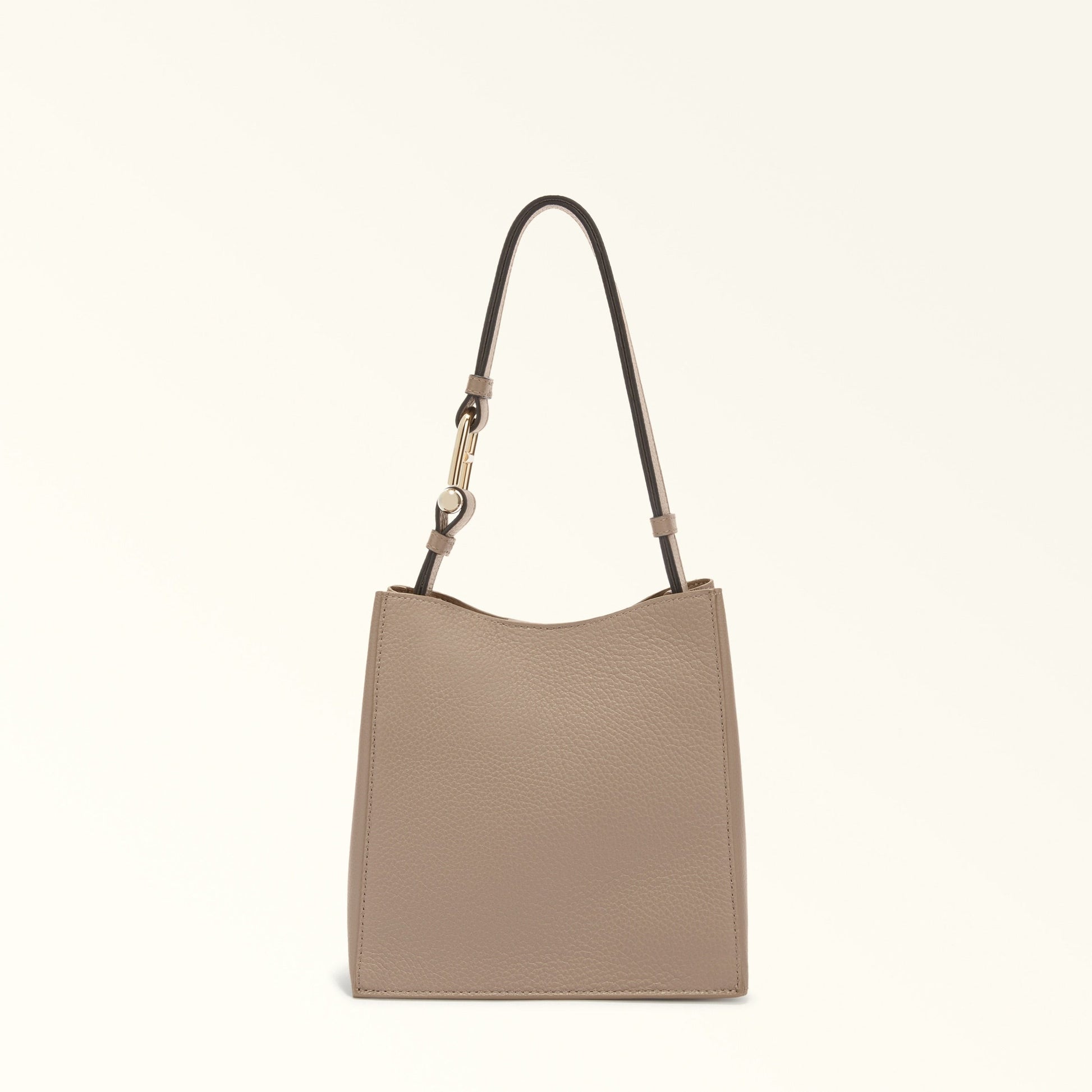FURLA NUVOLA BUCKET BAG STUCCO GRAY