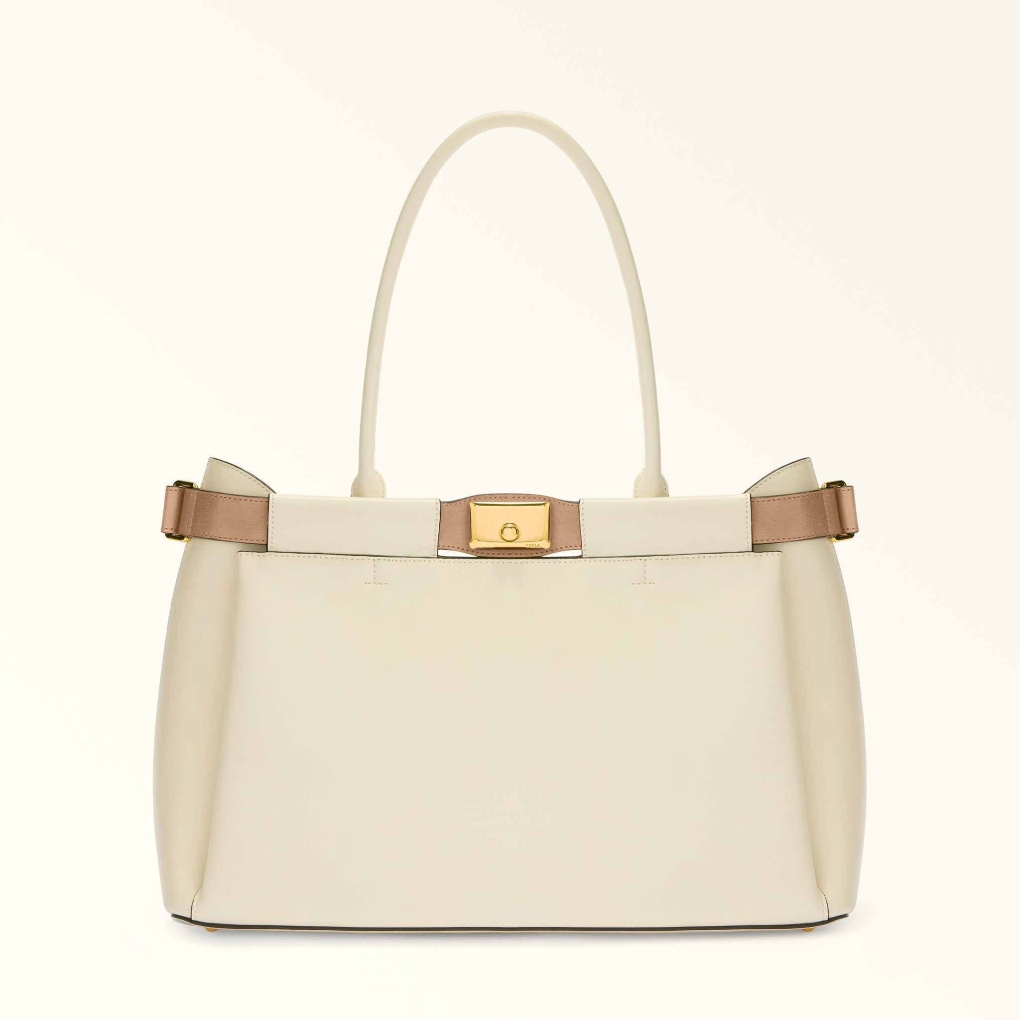 FURLA IRIS TOTE BAG AVORIO+DESERTO