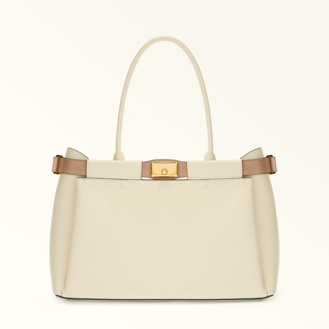FURLA IRIS TOTE BAG AVORIO+DESERTO