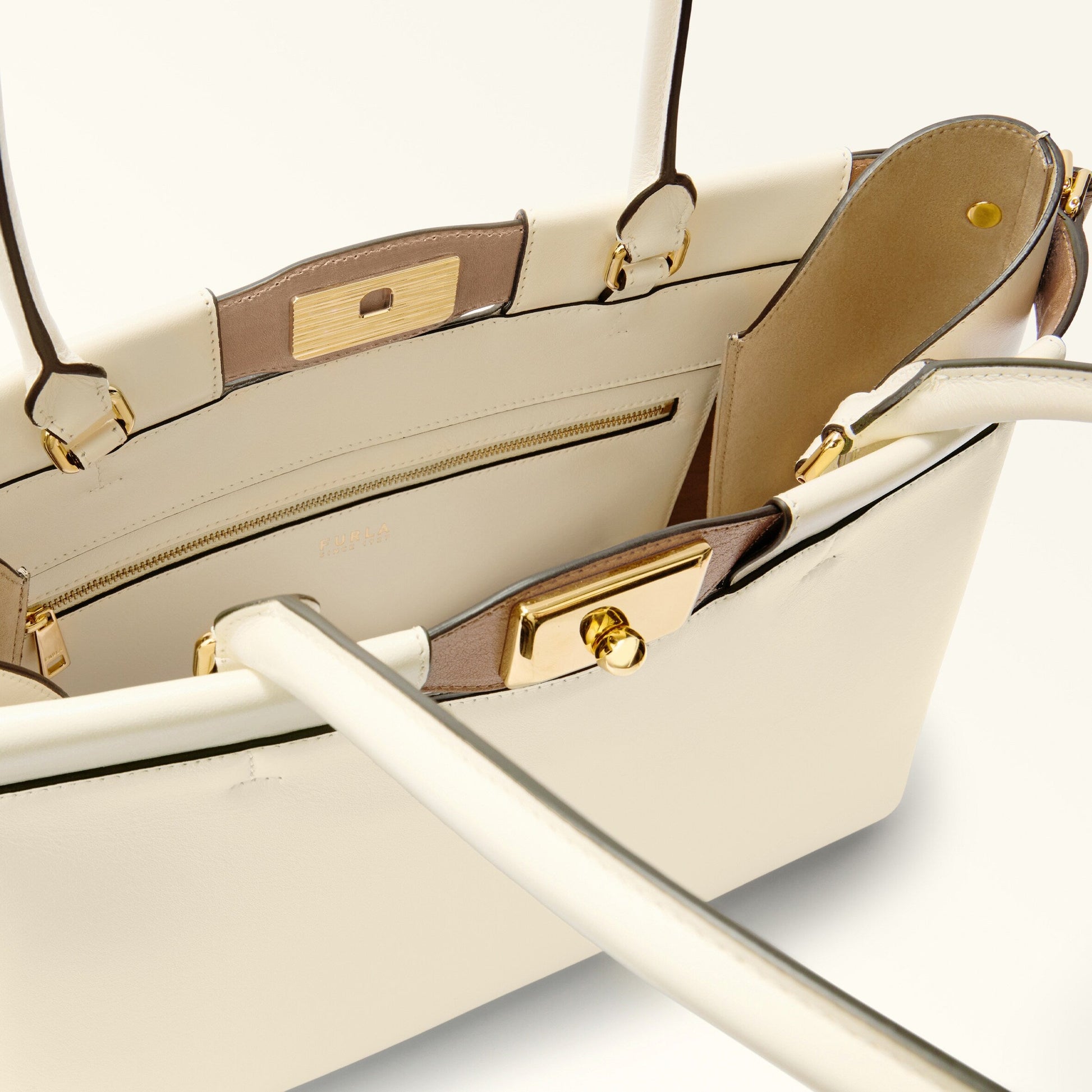 Furla Iris Tote Bag Avorio+Deserto Furla