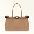 FURLA IRIS TOTE BAG DESERTO+NERO