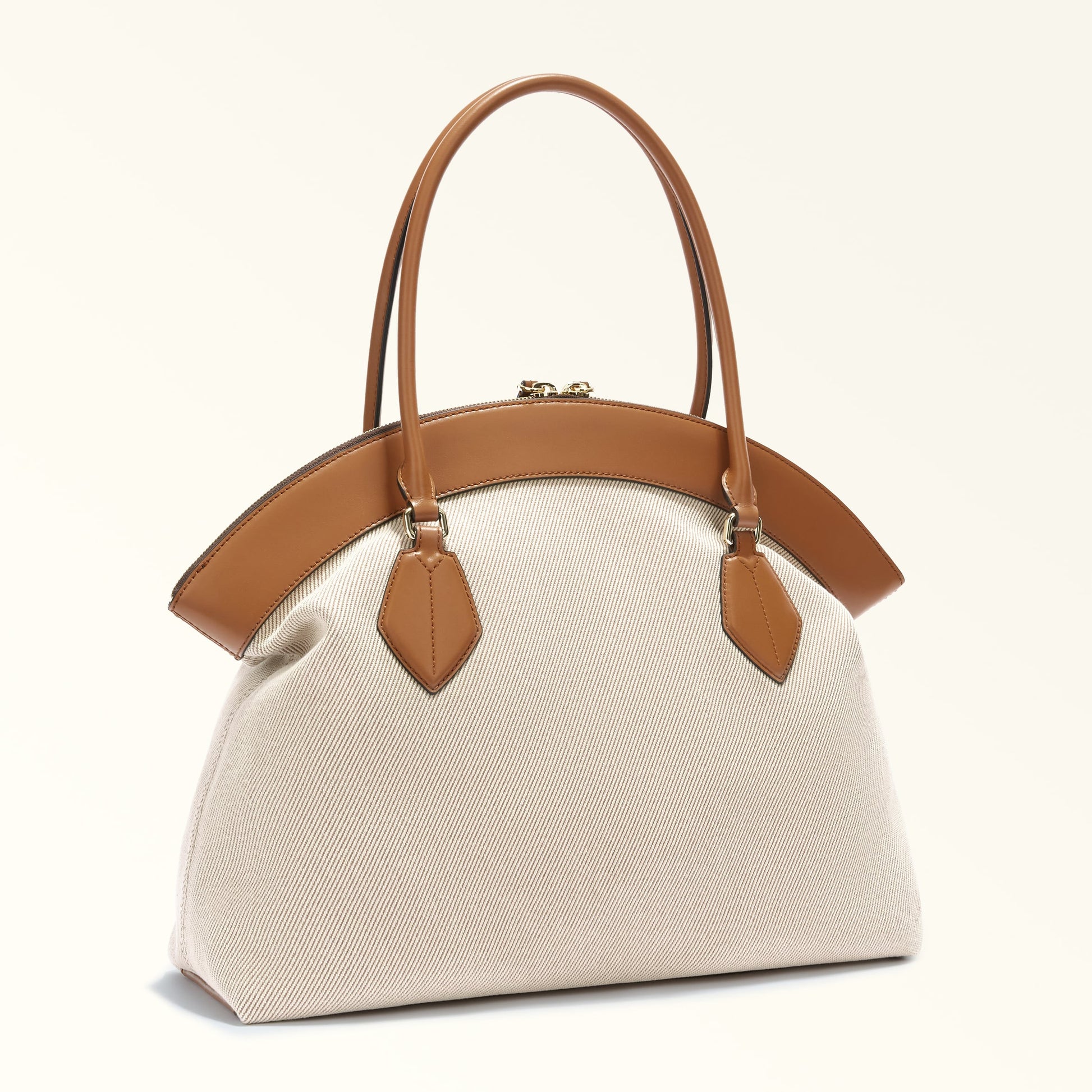FURLA ERICA TOTE BAG NATURALE+BRANDY
