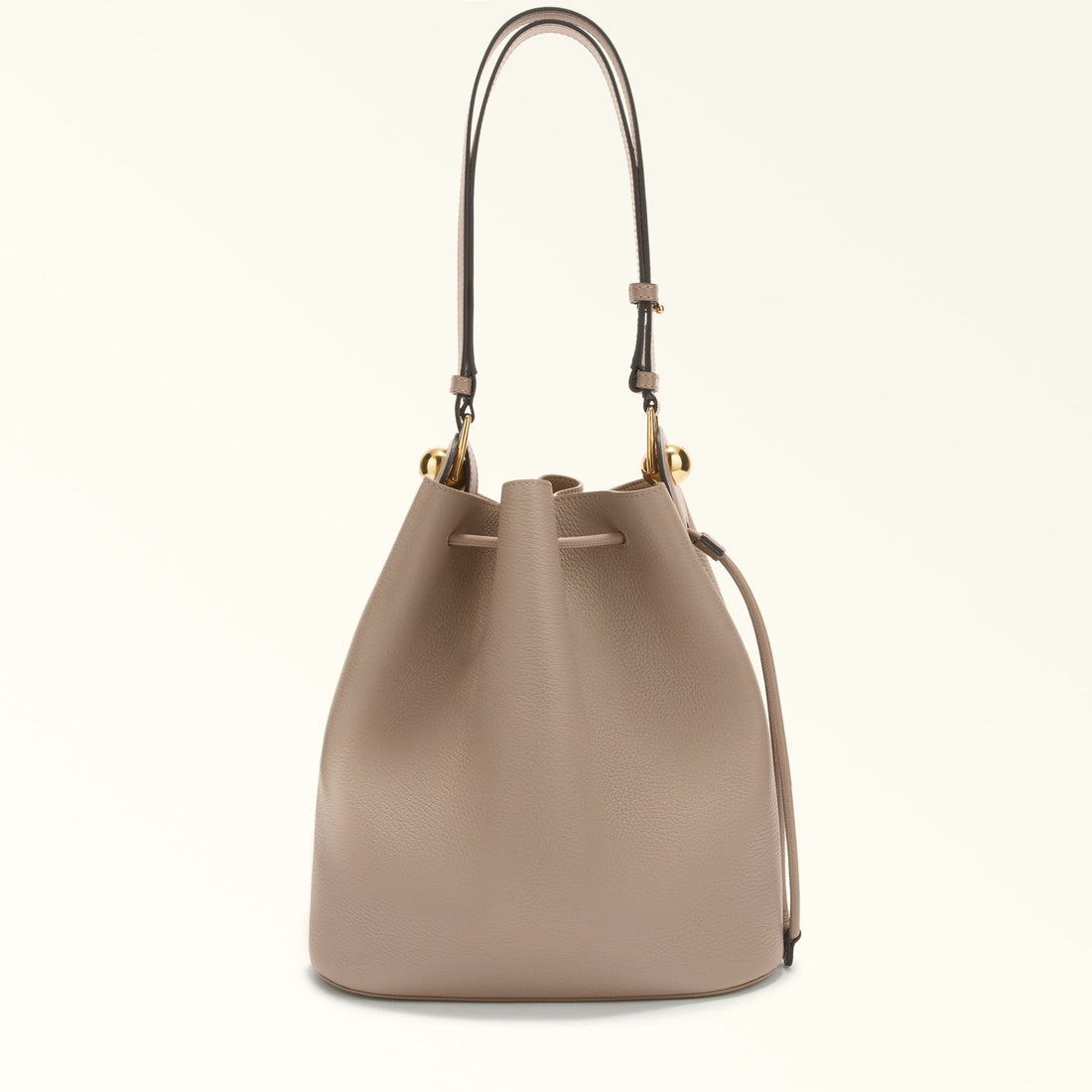 FURLA SFERA BUCKET BAG STUCCO GRAY