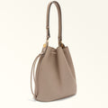 FURLA SFERA BUCKET BAG STUCCO GRAY