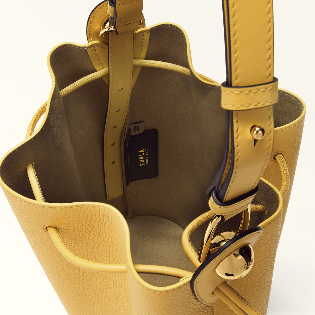 FURLA SFERA BUCKET BAG CREMA