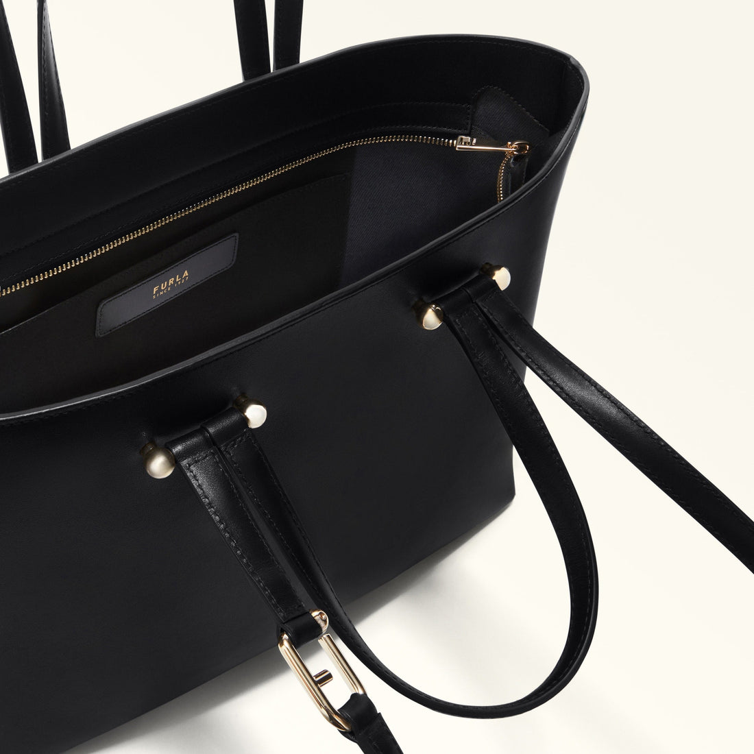 FURLA DUETTO TOTE BAG NERO+NERO int