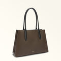 Furla Meridiana Tote Bag Mogano+Nero+Brown Int. Furla
