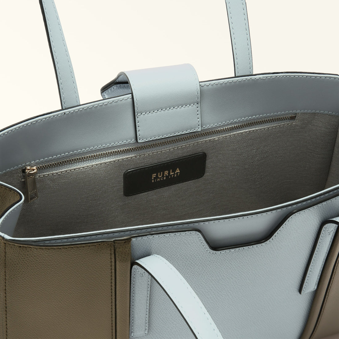 FURLA RIVA TOTE BAG NUVOLA+SAGE