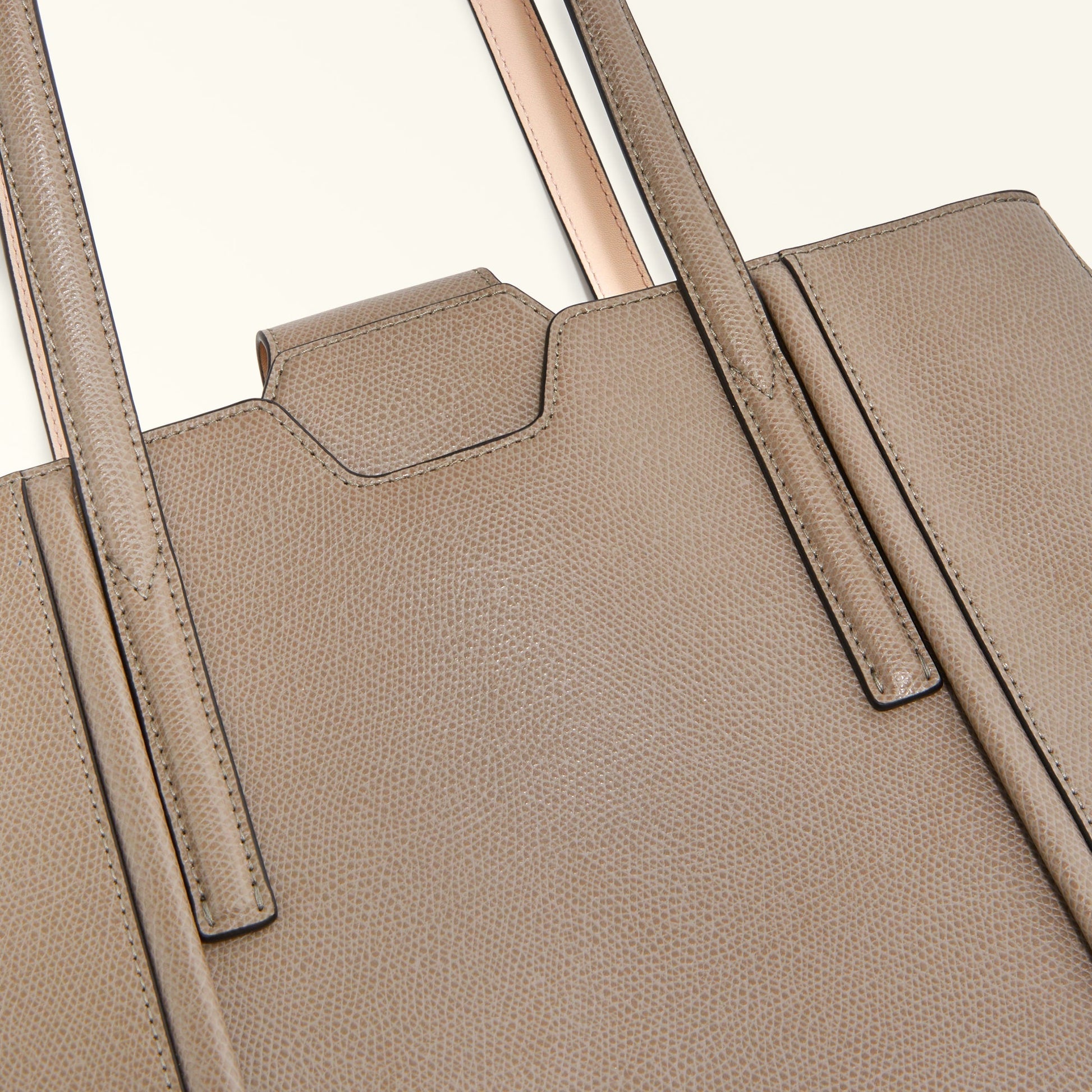 FURLA RIVA TOTE BAG STUCCO GRAY