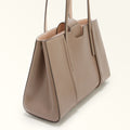 FURLA RIVA TOTE BAG STUCCO GRAY