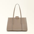FURLA RIVA TOTE BAG STUCCO GRAY