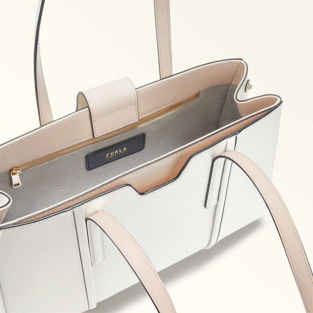 FURLA RIVA TOTE BAG PANNA
