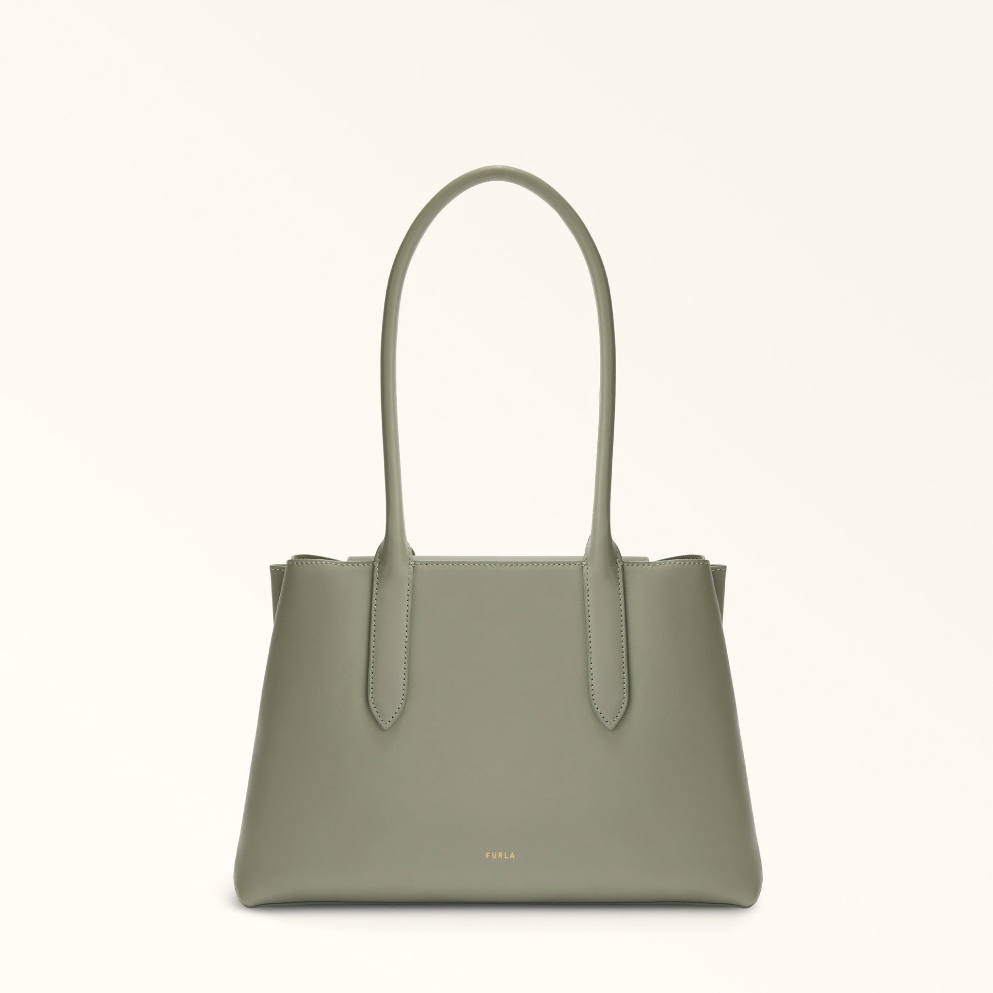 FURLA MERIDIANA TOTE BAG AGAVE b+GRIGIO int.