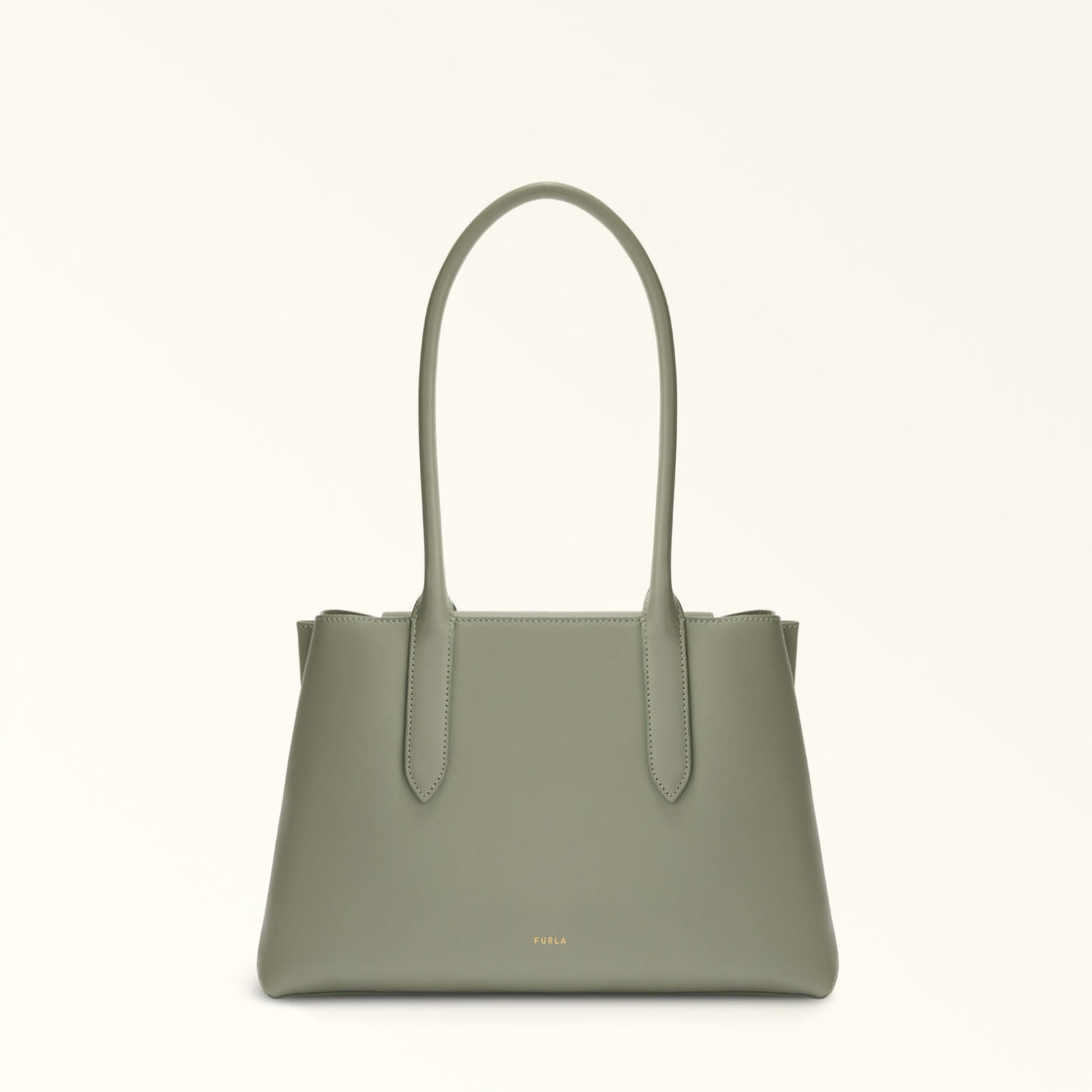 FURLA MERIDIANA TOTE BAG AGAVE b+GRIGIO int.