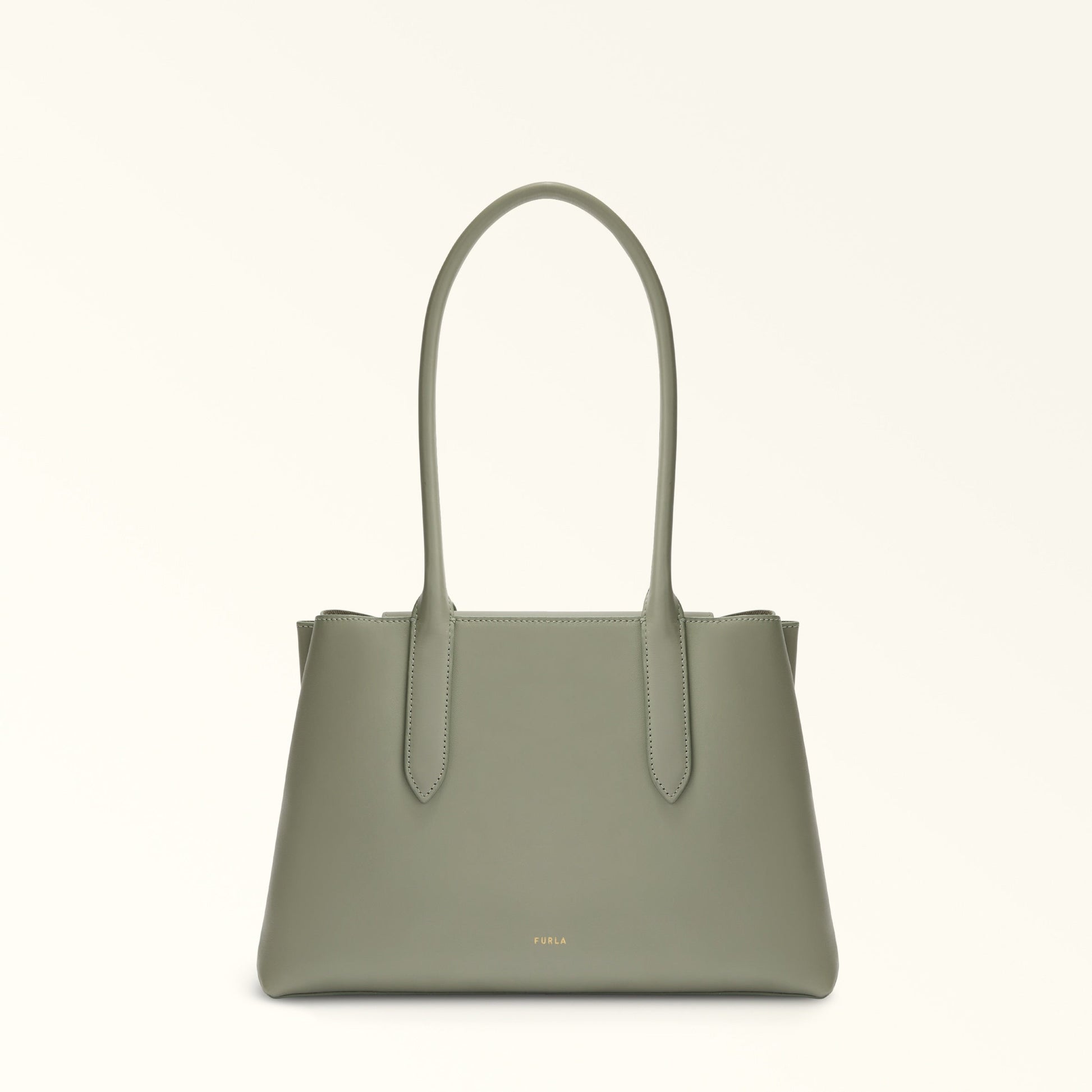 FURLA MERIDIANA TOTE BAG AGAVE b+GRIGIO int.