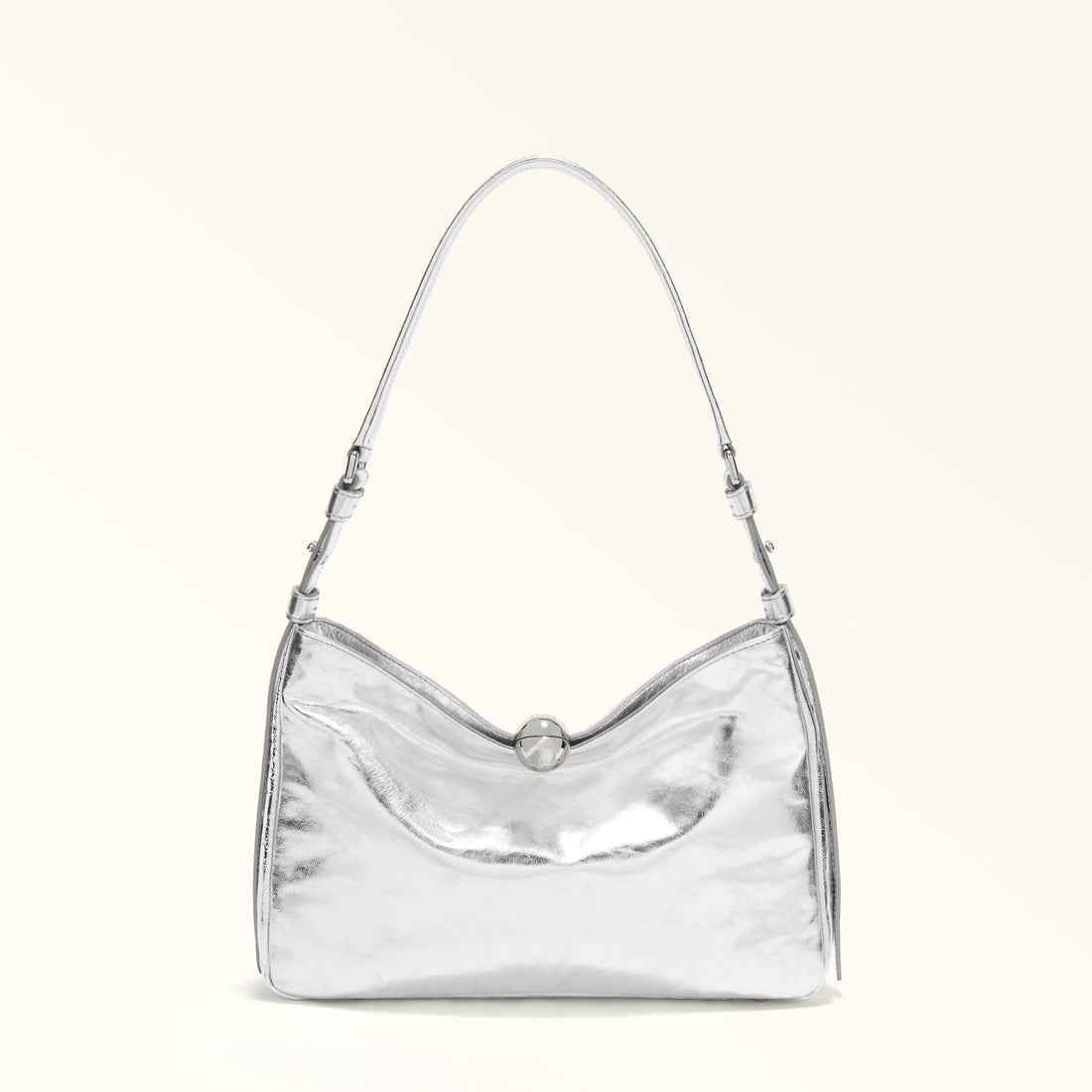 FURLA SFERA SOFT SHOULDER BAG Y3000-COLOR SILVER