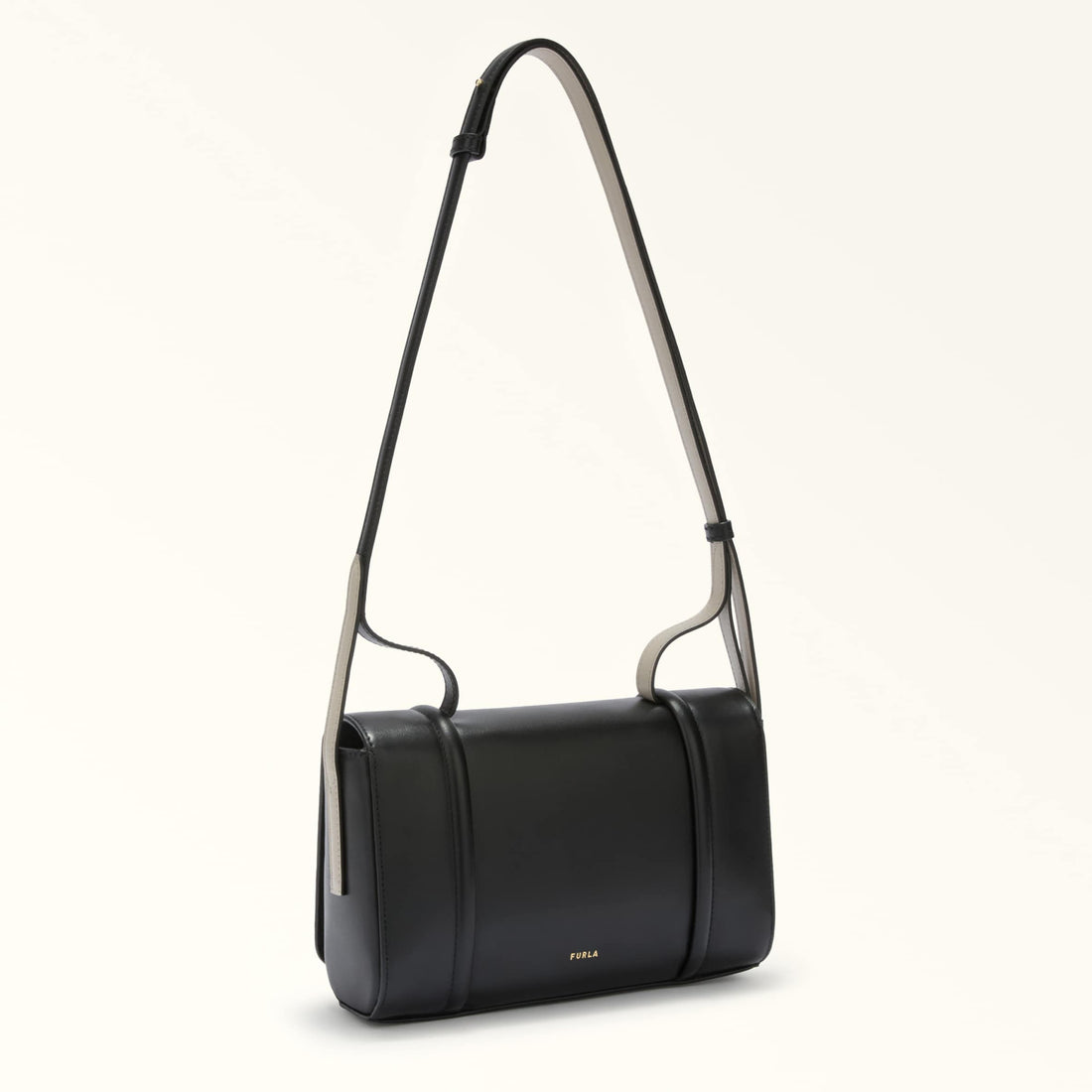 Crossbody Rva-Furla Riva Nero+Vaniglia
