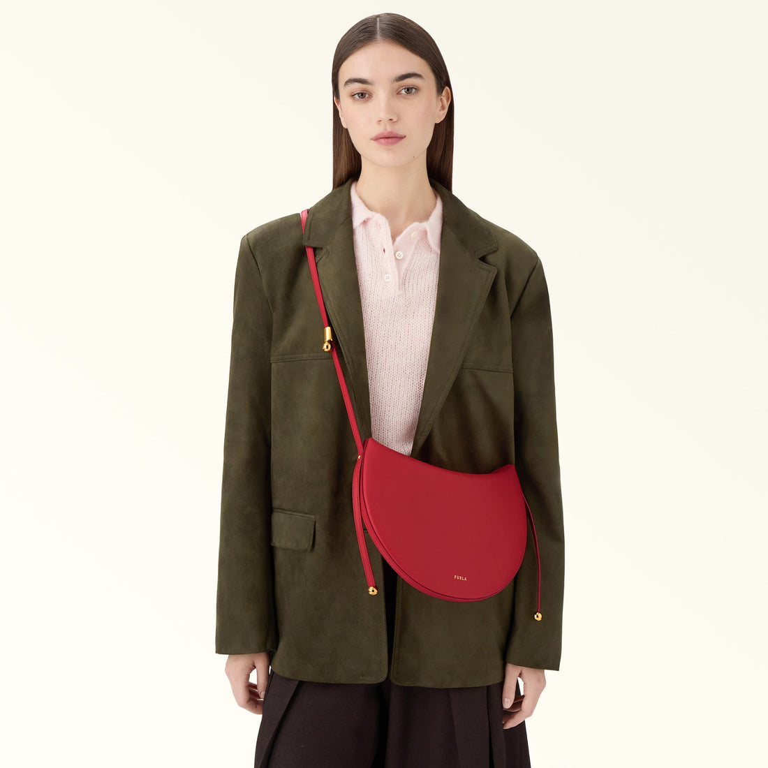 Furla Moonstone S Shoulder  Bag In Leather