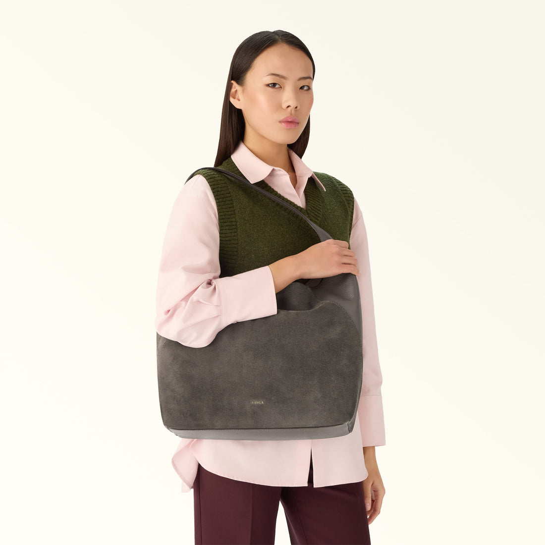 Furla Lara L Hobo Bag In Leather