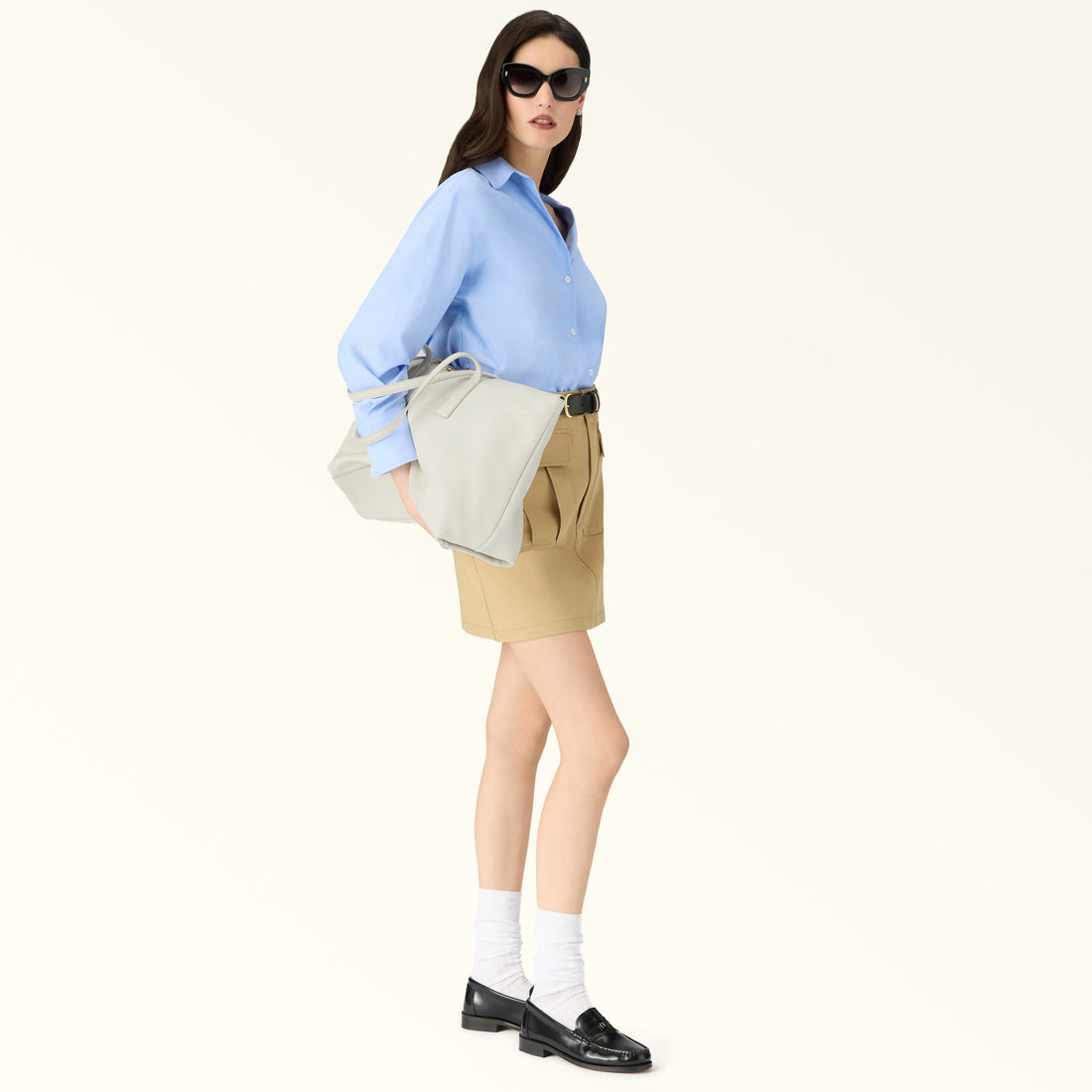 Furla Olivia L Tote in White - Bags 