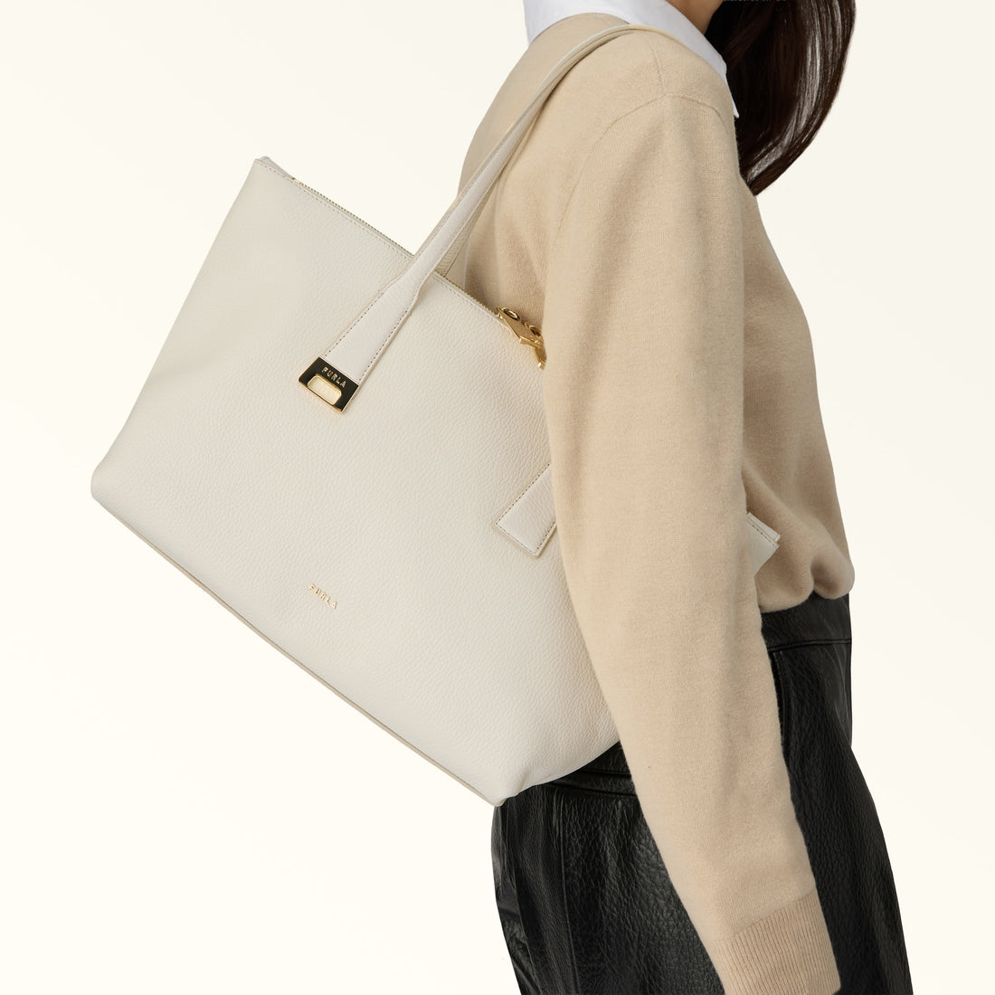 Furla Olivia M Tote in White - Bags 