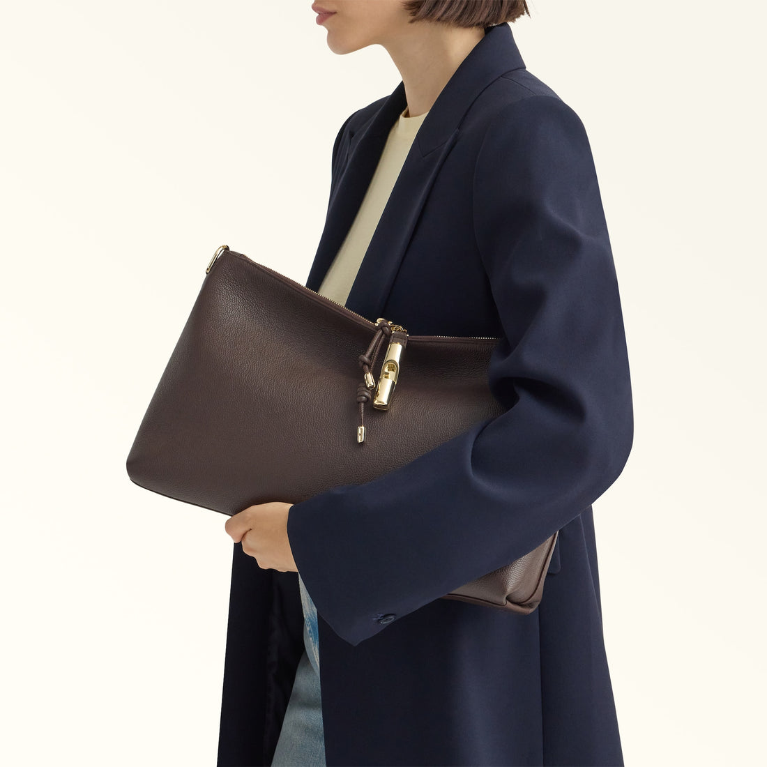 Furla Debby M Shoulder Bag Soft in Brown - Bags 