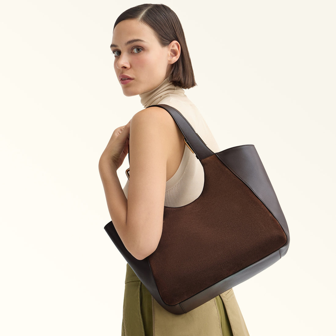 Furla Dora L Tote in Brown - Bags 
