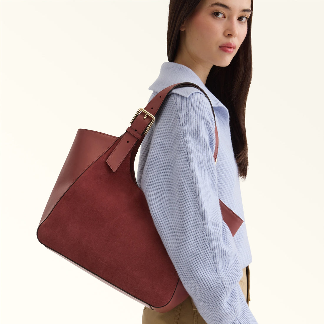 Furla Dora M Tote in Red - Bags 
