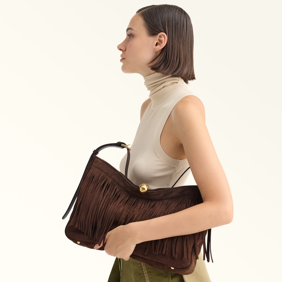 Furla Sfera Soft L Shoulder Bag in Brown - Bags 