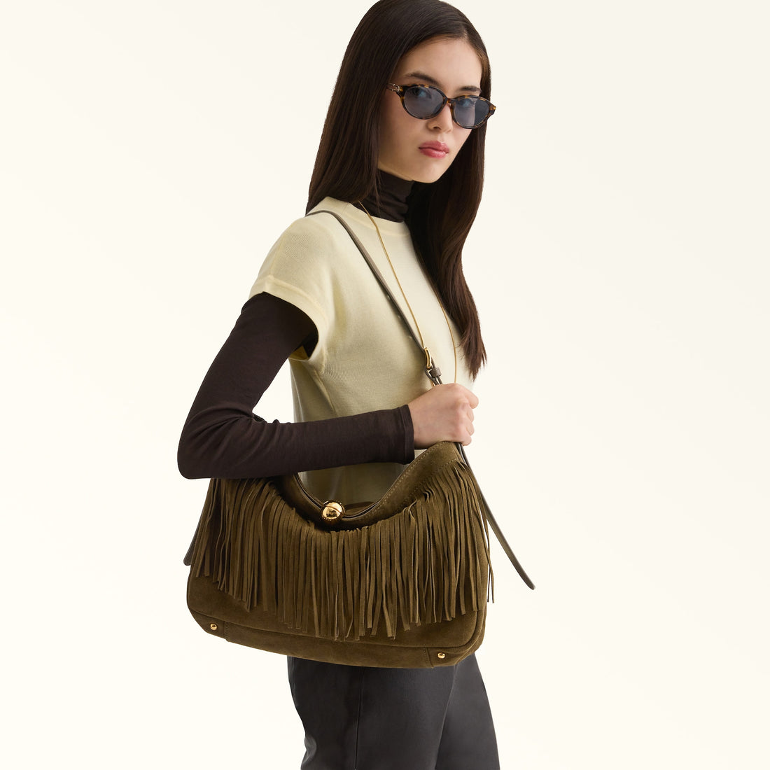 Furla Sfera Soft L Shoulder Bag in Grey - Bags 