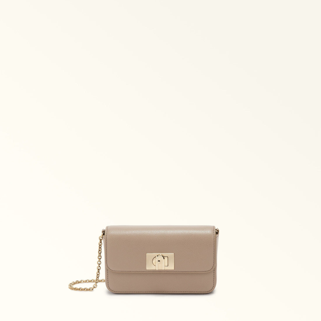 FURLA 1927 CROSSBODY STUCCO GRAY