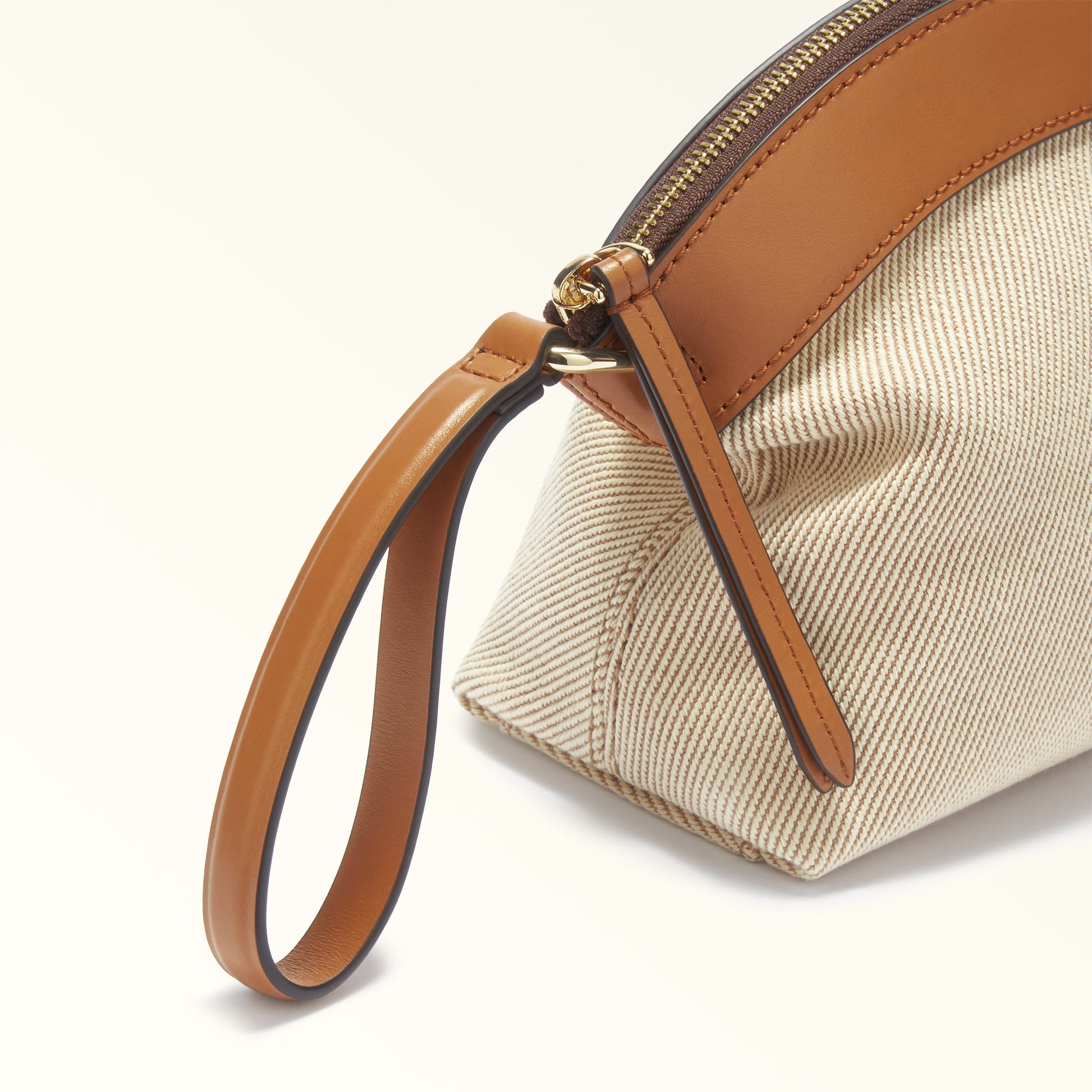 FURLA ERICA POUCH NATURALE+BRANDY