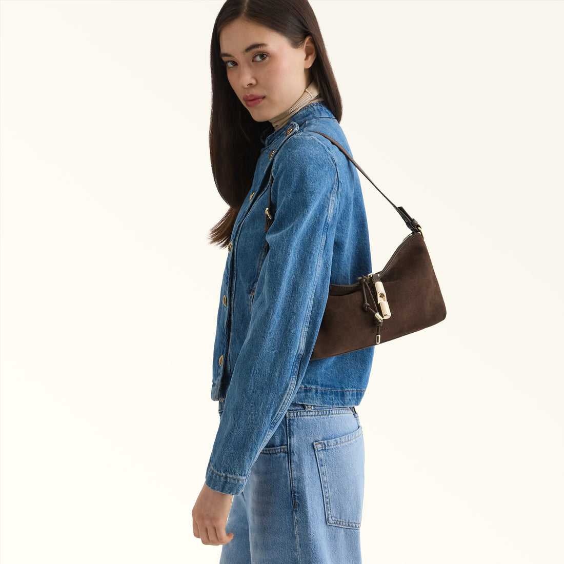 Furla Debby Mini Shoulder Bag Soft in Brown - Bags 