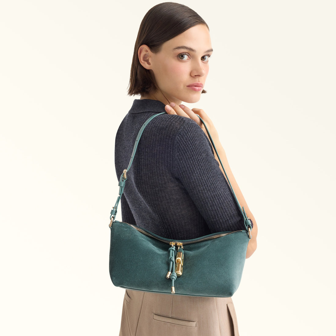 Furla Debby Mini Shoulder Bag Soft in Green - Bags 
