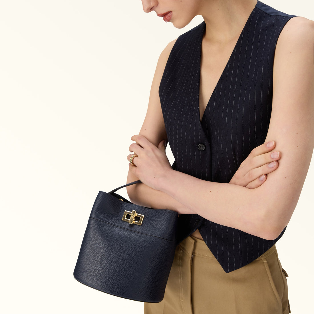 Furla Amelia Mini Bucket Bag in Blue - Bags 