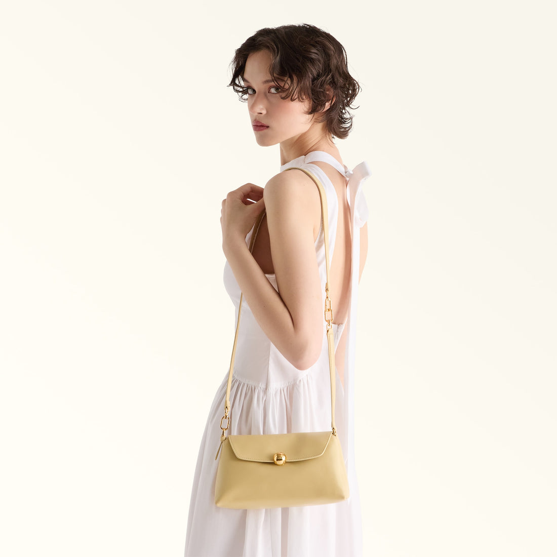 Furla Sfera Soft Mini Crossbody Top Handle in White - Bags 