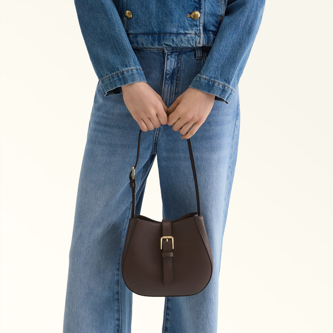 Furla Dora Mini Bucket Bag in Brown - Bags 