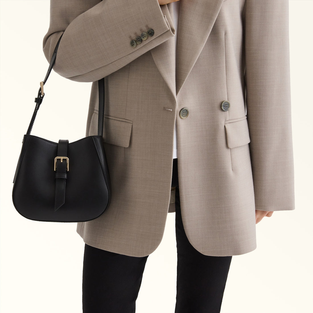 Furla Dora Mini Bucket Bag in Black - Bags 