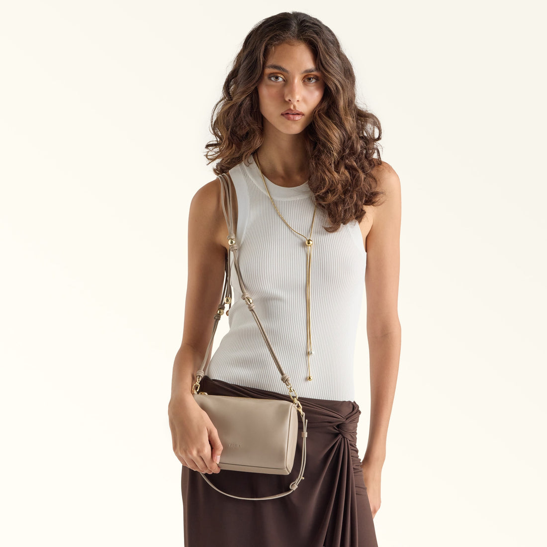 Furla Talia Mini Crossbody in White - Bags 