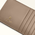 Furla Camelia Card Case Stucco Gray Furla