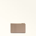Furla Camelia Card Case Stucco Gray Furla